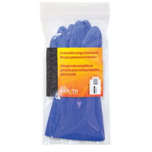 Ultra Flexible Gloves, Size 9, 12" L, PVC, Interlock Inner Lining, 45-mil