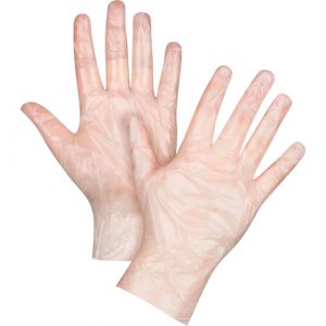 Economy Disposable Gloves, X-Large, Polyethylene, 1-mil, Powder-Free, Clear