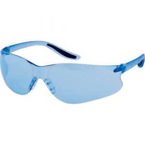 Z500 Series Safety Glasses, Blue Lens, Anti-Scratch, ANSI Z87+/CSA Z94.3