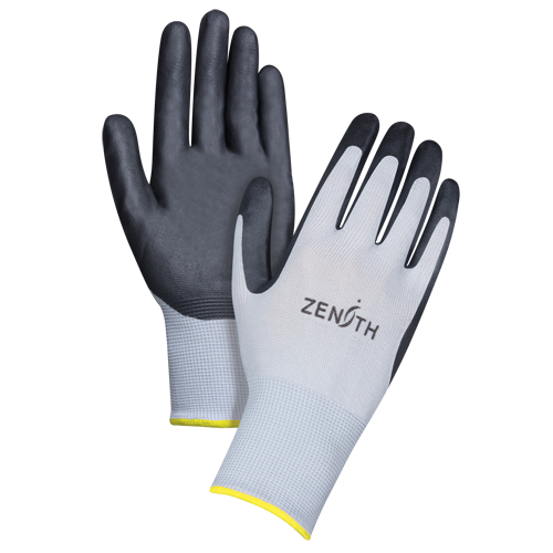 Lightweight Breathable Coated Gloves, 11/2X-Large, Foam Nitrile Coating, 13 Gauge, Polyester Shell