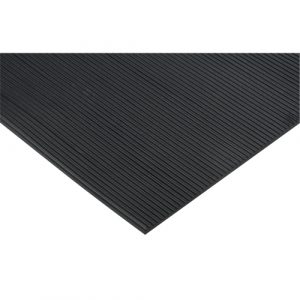 Fine Channel Matting, Runner, 2' x 50' x 1/8", Black