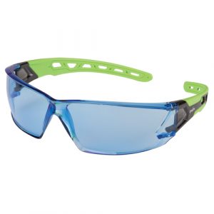 Z2500 Series Safety Glasses, Blue Lens, Anti-Scratch, ANSI Z87+/CSA Z94.3