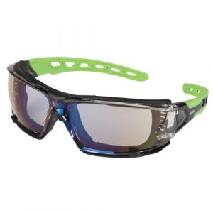 Z2500 Series Safety Glasses with Foam Gasket, Indoor/Outdoor Mirror Lens, Anti-Scratch, ANSI Z87+/CSA Z94.3