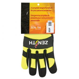 ZM500 High-Visibility Cut-Resistant Mechanic's Gloves, HPPE Palm, Size X-Large