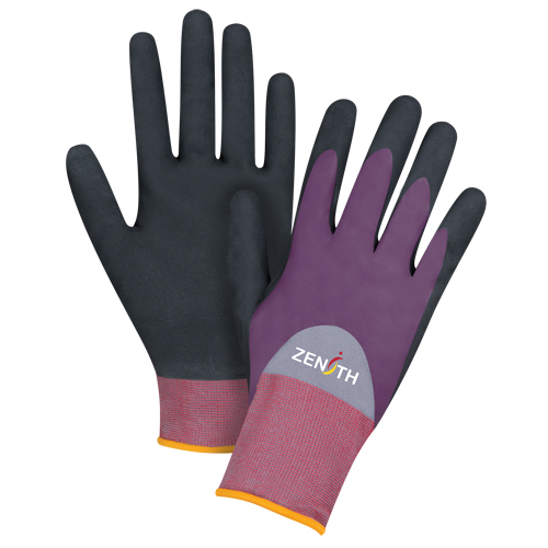 ZX-2 Premium Coated Gloves, 7/Small, Nitrile/Foam Nitrile Coating, 18 Gauge, Nylon Shell
