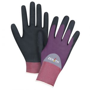 ZX-2 Premium Coated Gloves, 8/Medium, Nitrile/Foam Nitrile Coating, 18 Gauge, Nylon Shell