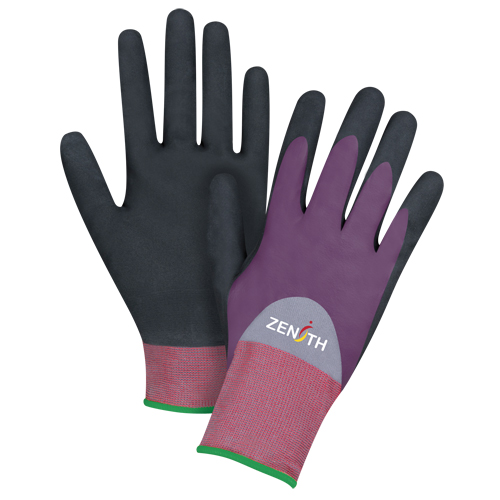 ZX-2 Premium Coated Gloves, 11/2X-Large, Nitrile/Foam Nitrile Coating, 18 Gauge, Nylon Shell