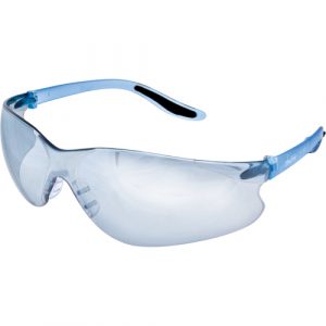 Z500 Series Safety Glasses, Blue/Indoor/Outdoor Mirror Lens, Anti-Scratch, ANSI Z87+/CSA Z94.3