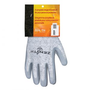 Seamless Stretch Cut-Resistant Gloves, Size 9, 13 Gauge, Nitrile Coated, HPPE Shell, EN 388 Level 3