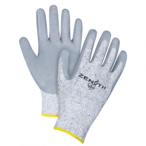 Seamless Stretch Cut-Resistant Gloves, Size 2X-Large/11, 13 Gauge, Nitrile Coated, HPPE Shell, ANSI/ISEA 105 Level 2/EN 388 Level 3