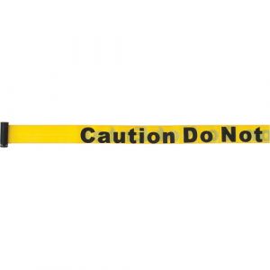 Tape Cassettes for Build-Your-Own Crowd Control Barriers, Caution Do Not Enter, 7', Yellow Tape