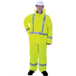 RZ900 Premium Traffic Rain Suit, Small, High Visibility Lime-Yellow