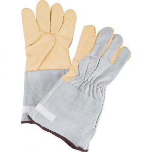 Standard-Duty Snug Wrist Work Gloves, X-Large, Grain Cowhide Palm