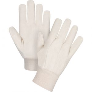 Cotton Canvas Gloves, 12 oz., Large
