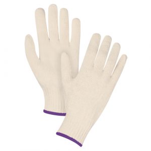 Standard-Duty String Knit Gloves, Poly/Cotton, 7 Gauge, X-Small