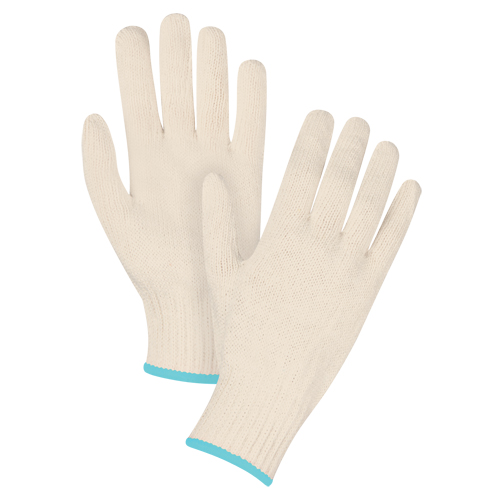 Standard-Duty String Knit Gloves, Poly/Cotton, 7 Gauge, X-Large