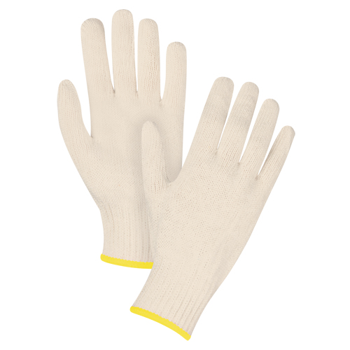 Standard-Duty String Knit Gloves, Poly/Cotton, 7 Gauge, 2X-Large