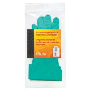 Diamond-Grip Chemical-Resistant Gloves, Size 2X-Large, 13" L, Nitrile, Flock-Lined Inner Lining, 13-mil