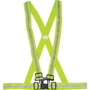 Standard-Duty Safety Harness, High Visibility Lime-Yellow, Silver Reflective Colour, 3X-Large