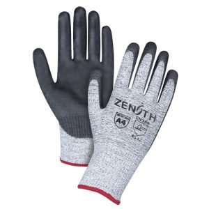Seamless Stretch Cut-Resistant Gloves, Size Small/7, 13 Gauge, Polyurethane Coated, HPPE Shell, ANSI/ISEA 105 Level 4/EN 388 Level 5