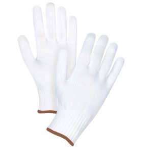 Seamless String Knit Gloves, Polyester, 10 Gauge, Large
