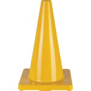 Coloured Traffic Cone, 18", Yellow