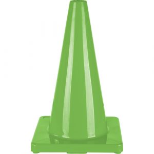 Coloured Traffic Cone, 18", Green
