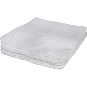 Meltblown Sorbent Pads, Oil Only, 30" x 30", 50 gal. Absorbancy