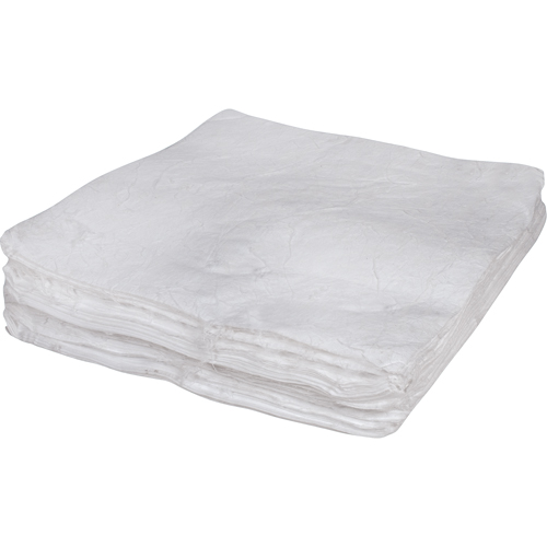 Meltblown Sorbent Pads, Oil Only, 30" x 30", 50 gal. Absorbancy