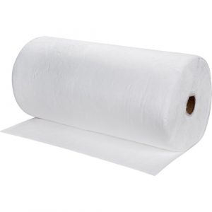 Meltblown Sorbent Rolls, Mediumweight, 150' L x 30" W, 40 gal. Absorbancy