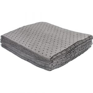 Bonded Sorbent Pads, Universal, 15" x 17", 8 gal. Absorbancy