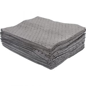 Bonded Sorbent Pads, Universal, 15" x 17", 15 gal. Absorbancy