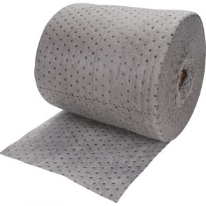 Bonded Sorbent Rolls, Mediumweight, 150' L x 15" W, 20 gal. Absorbancy