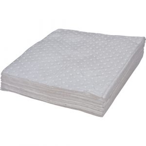 Bonded Sorbent Pad, Oil Only, 15" x 17", 8 gal. Absorbancy