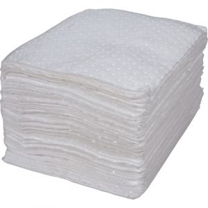 Bonded Sorbent Pad, Oil Only, 15" x 17", 15 gal. Absorbancy