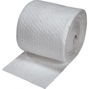 Fine Fibre Sorbent Pads, Mediumweight, 150' L x 15" W, 20 gal. Absorbancy