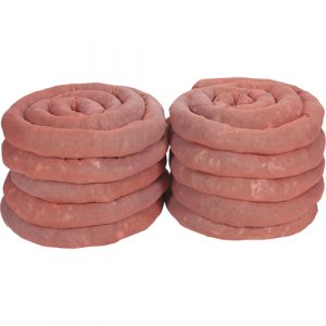 Sorbents Socks, Hazmat, 45 gal. Absorbancy, 3" W x 10' L, Pack of 10