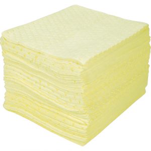 Bonded Sorbent Pads, Hazmat, 15" x 18", 30 gal. Absorbancy