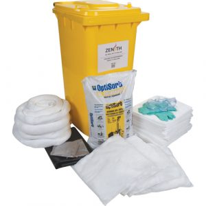 Spill Kit, Oil Only, Bin, 63 US gal. Absorbancy