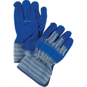 Premium Quality Fitters Gloves with Kevlar<sup>®</sup> Stitching, Large, Split Cowhide Palm, Cotton Inner Lining