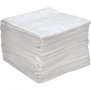 Anti Static Sorbent Pads, Oil Only, 15" x 18", 25 gal. Absorbancy