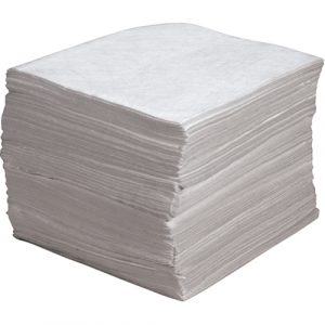 Meltblown Sorbent Pads, Oil Only, 15" x 17", 30 gal. Absorbancy