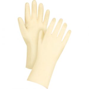 Canners Gloves, Size 10, 12" L, Latex, 18-mil