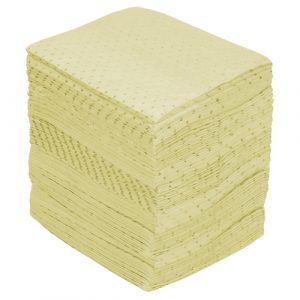 Industrial-Grade Fine Fibre Sorbent Pads, Hazmat, 15" x 17", 40 gal. Absorbancy