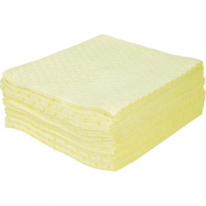 Bonded Sorbent Pads, Hazmat, 15" x 17", 15 gal. Absorbancy