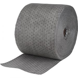 High Traffic Sorbents, Lightweight, 150' L x 15" W, 20 gal. Absorbancy