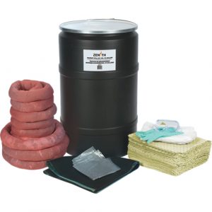 Spill Kit, Hazmat, Drum, 55 US gal. Absorbancy