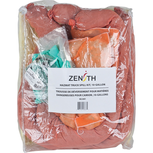 Truck Spill Kit, Hazmat, Bag, 10 US gal. Absorbancy