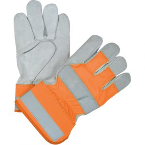 Premium Quality High Visibility Fitters Gloves, Large, Split Cowhide Palm, Thinsulate™ Inner Lining