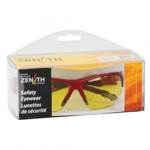 Z1900 Series Safety Glasses, Amber Lens, Anti-Scratch, CSA Z94.3